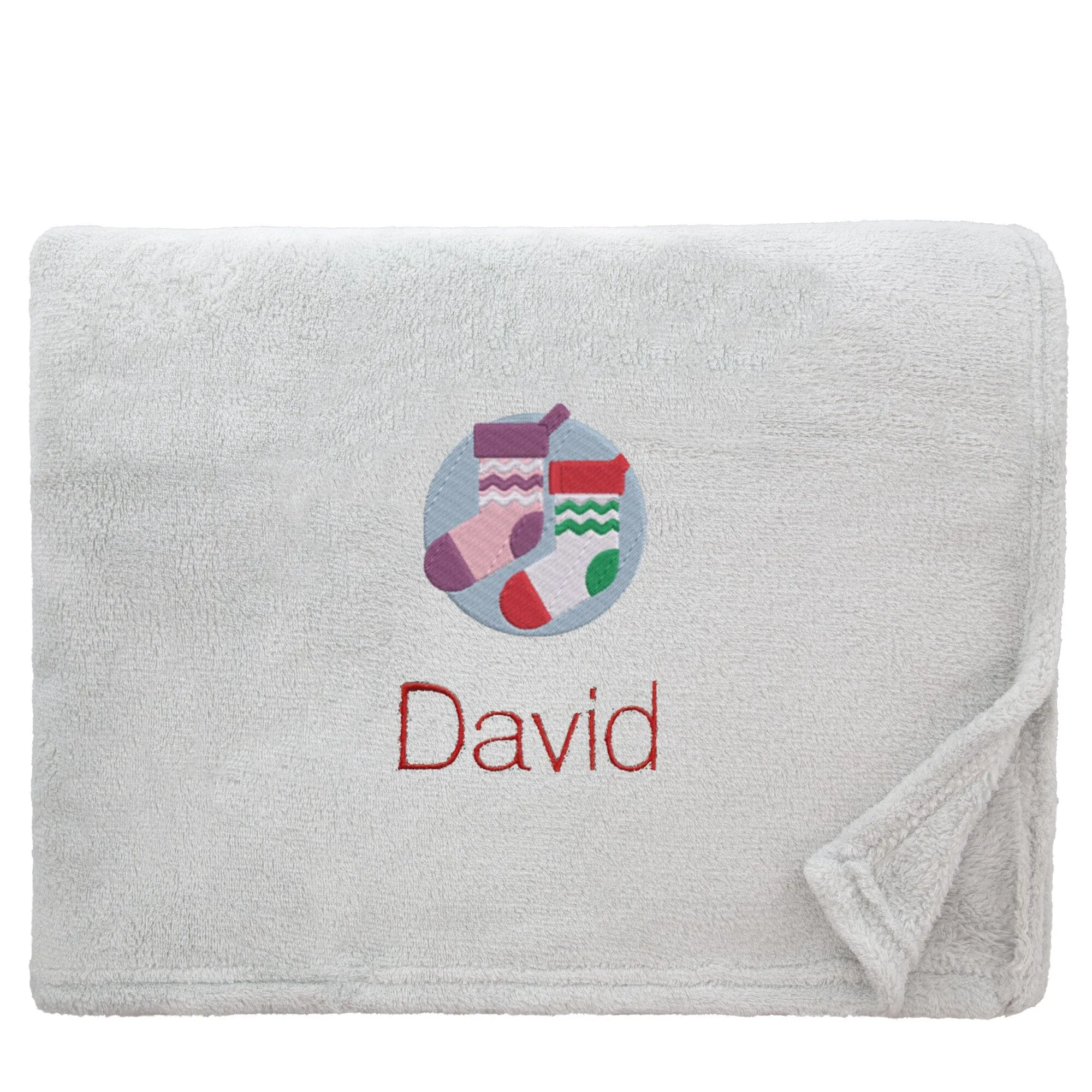 Personalised Christmas Stockings Christmas Snuggle Blanket