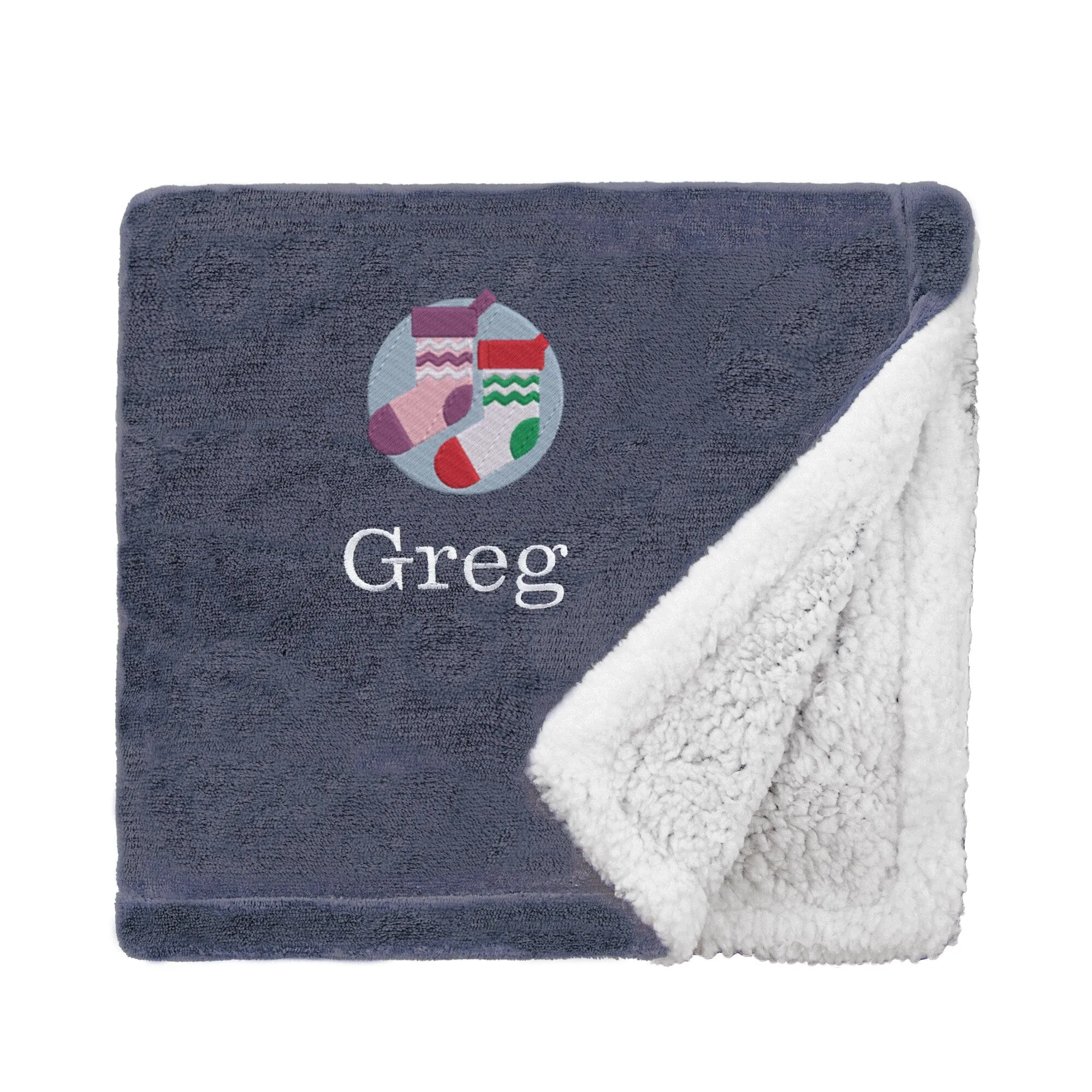 Personalised Christmas Stockings Christmas Snuggle Blanket