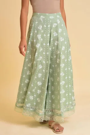 Pink Printed Festive Culottes