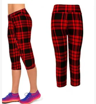 Printed Stretchable Cropped Pants