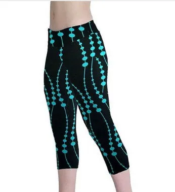 Printed Stretchable Cropped Pants