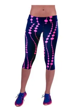 Printed Stretchable Cropped Pants