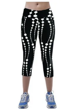Printed Stretchable Cropped Pants