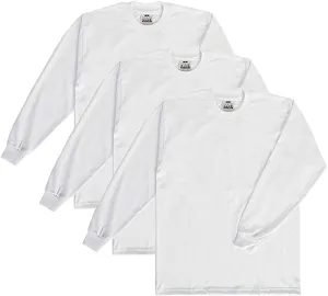 ProClub Men's Long Sleeve Tee - White & Black