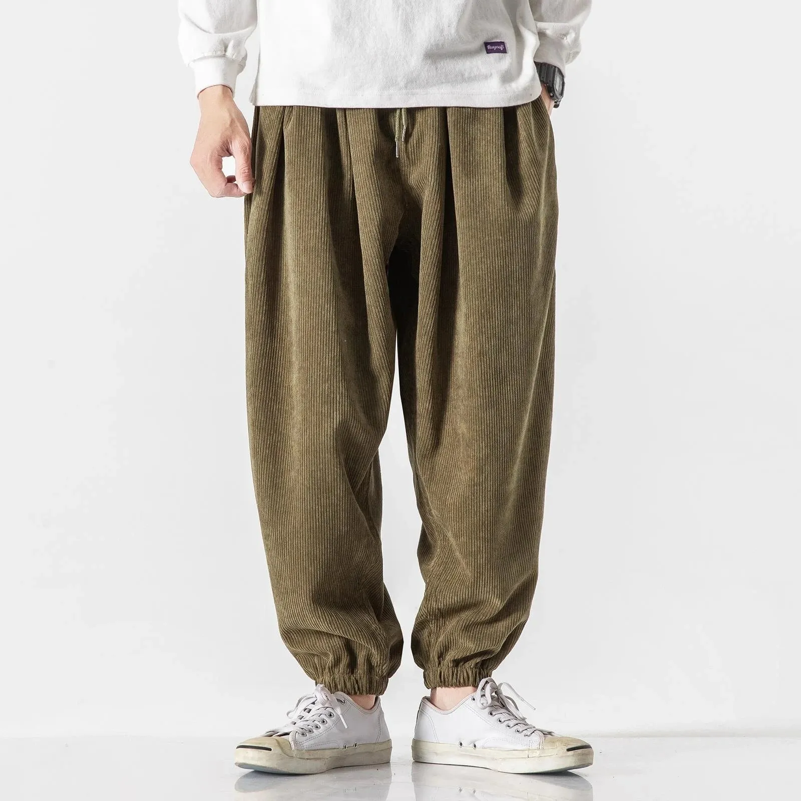 "Sumu" corduroy harem pants