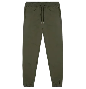RICHIE LE NYLON WARM UP TRACK PANT OLIVE - RLC-439