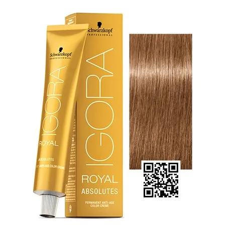 SCHWARZKOPF <br> Igora 8-01 Light Blonde Natural Cendre - Royal Absolutes Age Blend