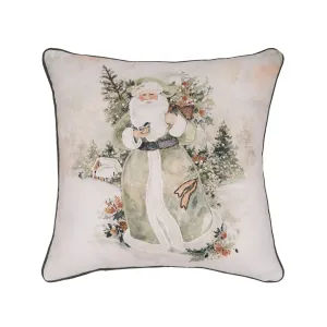 Snow Santa & Tree Pillow
