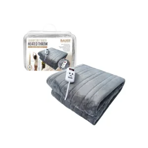 Soft Touch Heated Throw 120 x 160cm - Grey