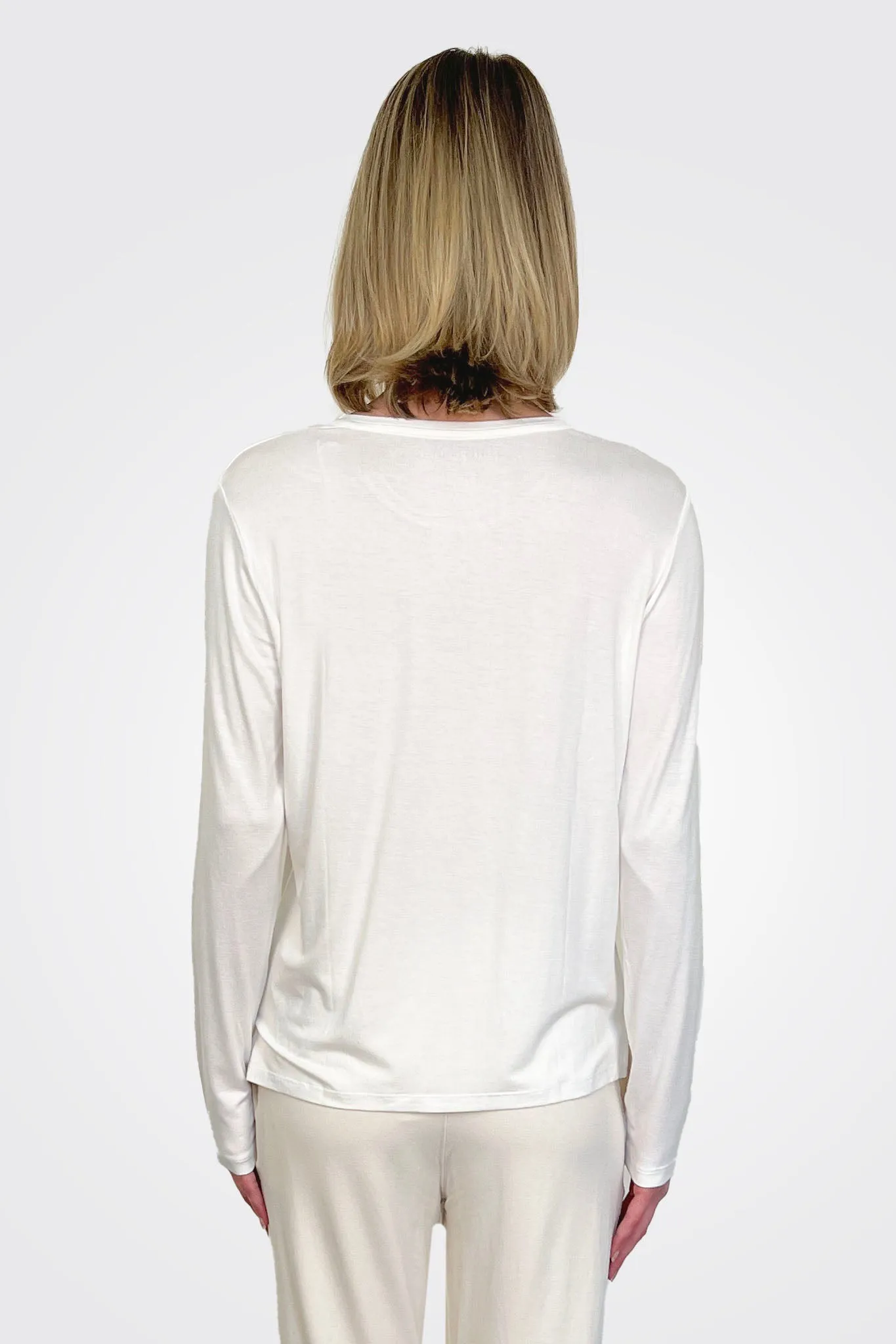 Soft Touch Semi Relaxed Crewneck - Off White