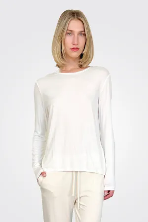 Soft Touch Semi Relaxed Crewneck - Off White