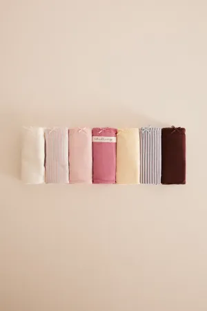 Striped cotton culottes 7