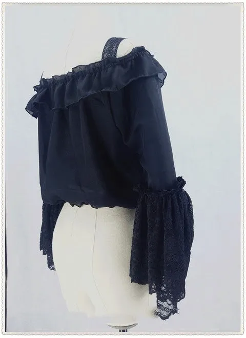 Sweet Angel~Large Princess Sleeve Chiffon Lolita Shirt