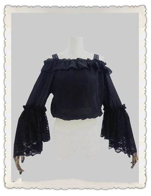 Sweet Angel~Large Princess Sleeve Chiffon Lolita Shirt