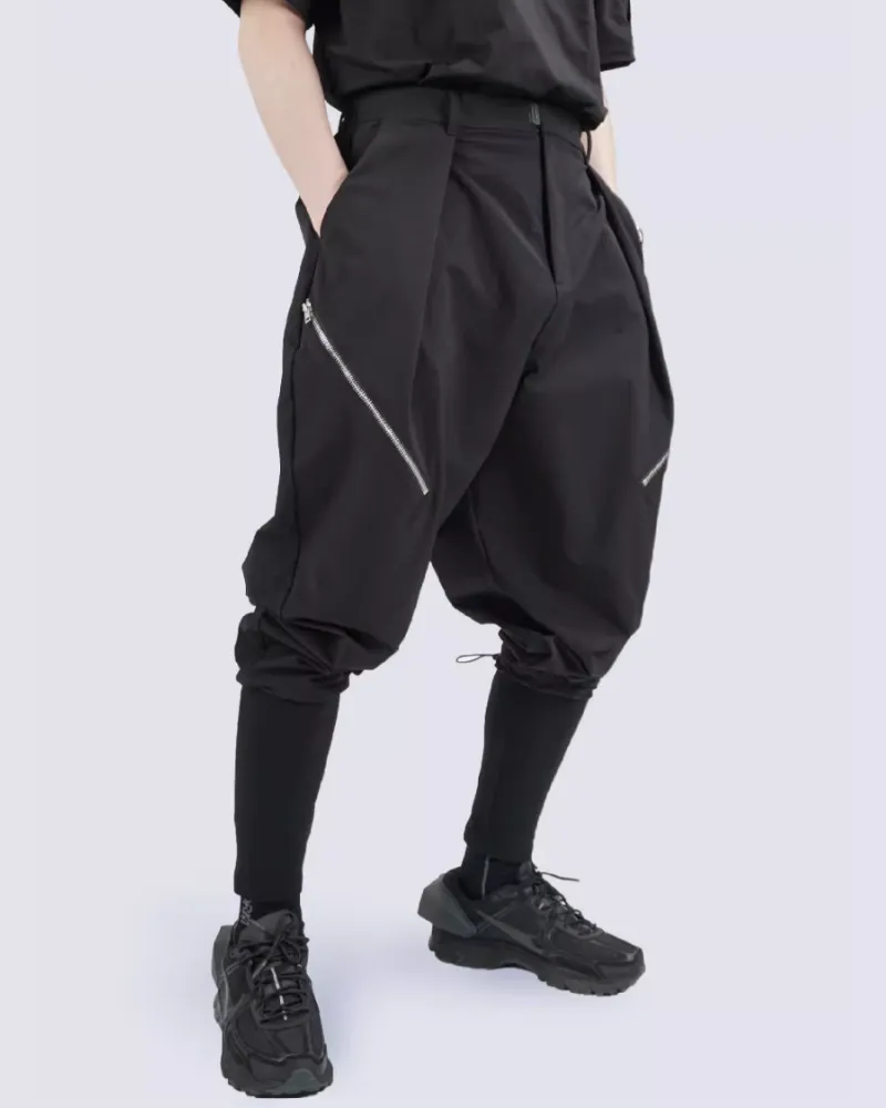 Techwear Fake Two-Piece Hakama Pants