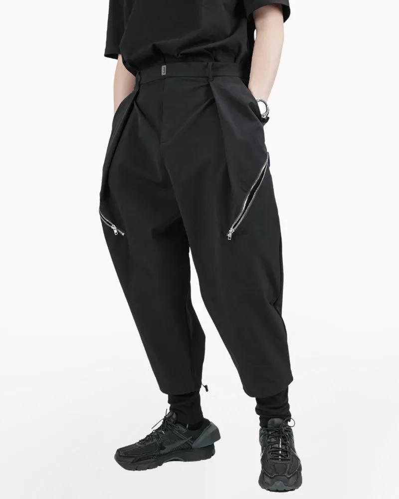 Techwear Fake Two-Piece Hakama Pants
