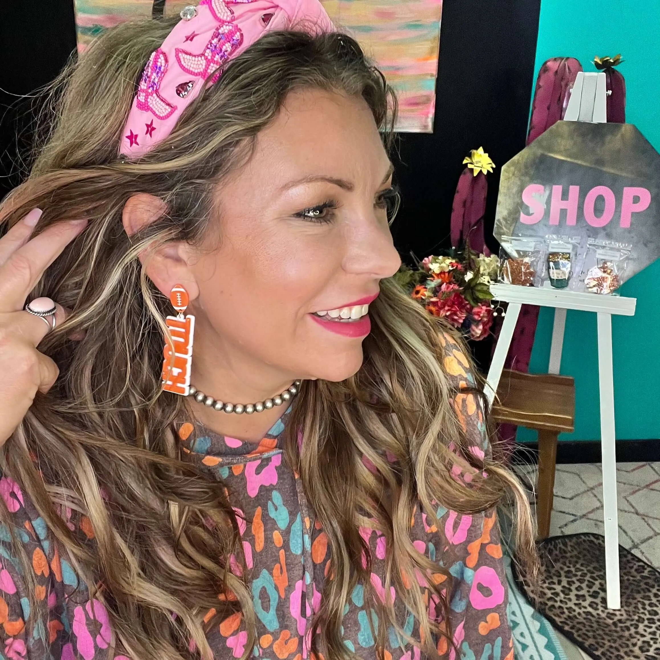 Touch Down Fashion Earring