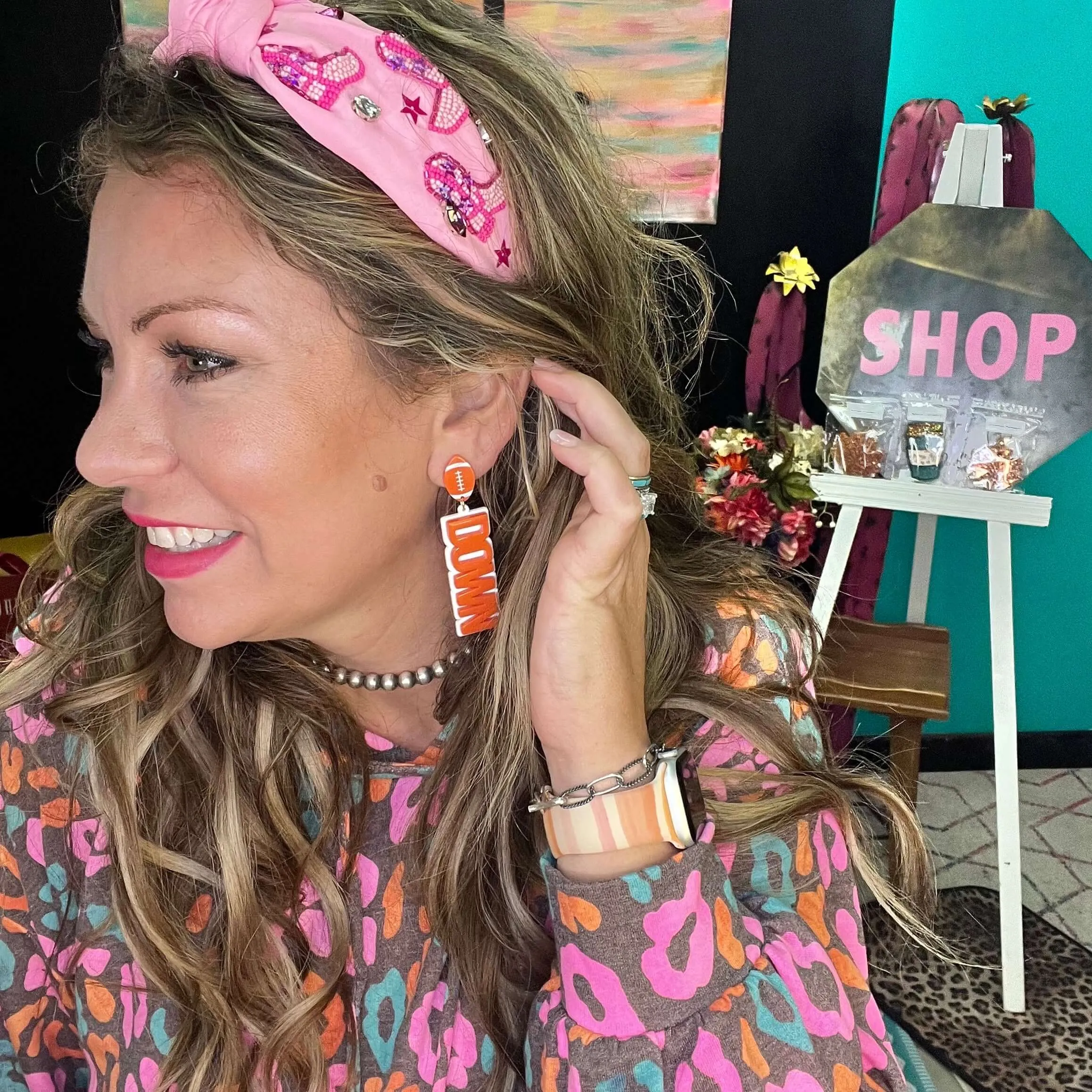 Touch Down Fashion Earring