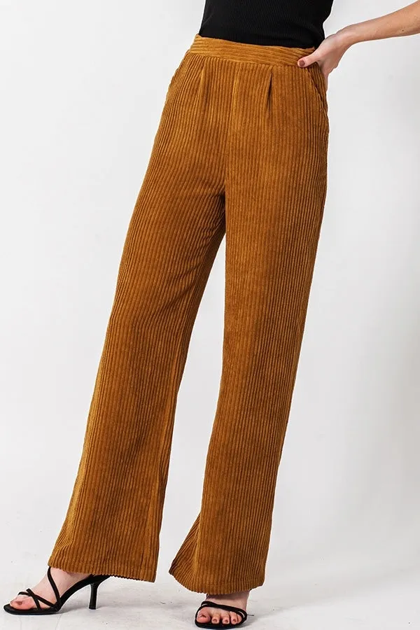Veronica Wide Leg Corduroy Pants