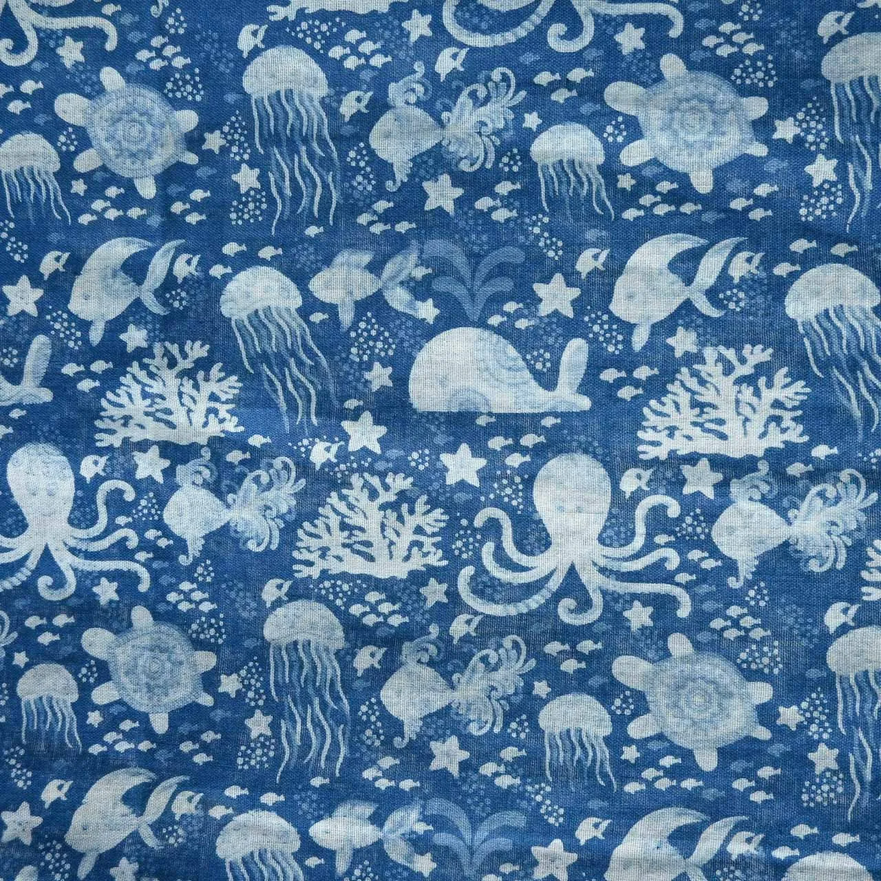 Walk In The Park Cotton Scarf - Neptune's Garden
