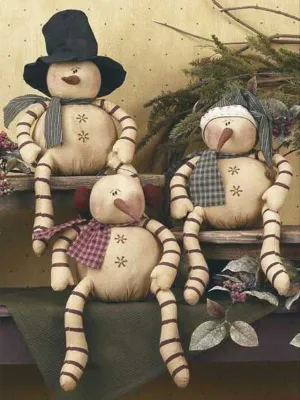 Whimsical Snowman Trio Set (3A)