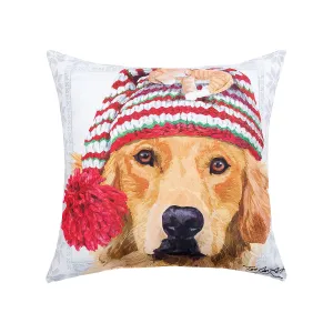 Winter Hat Golden Pillow