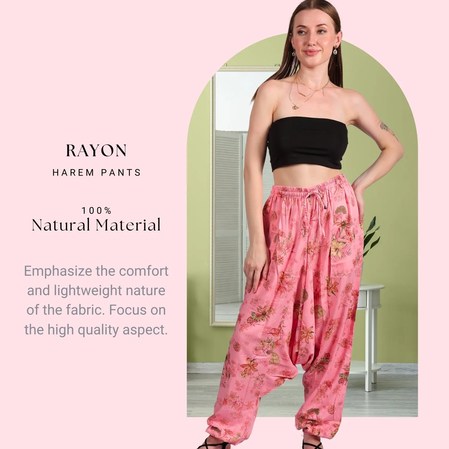 Women's Boho Harem Pants – Stylish And Beach Wear