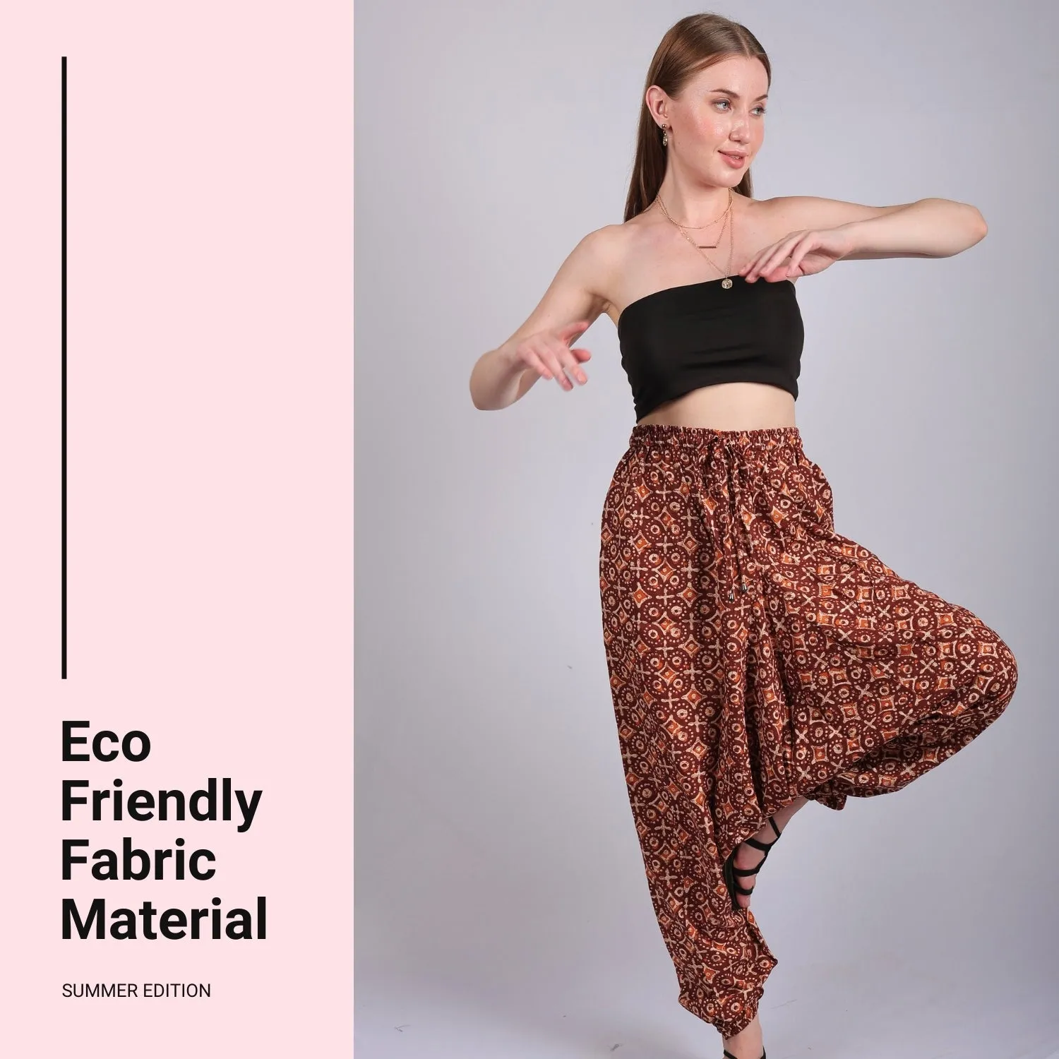 Women's Boho Harem Pants – Versatile & Beach Wear