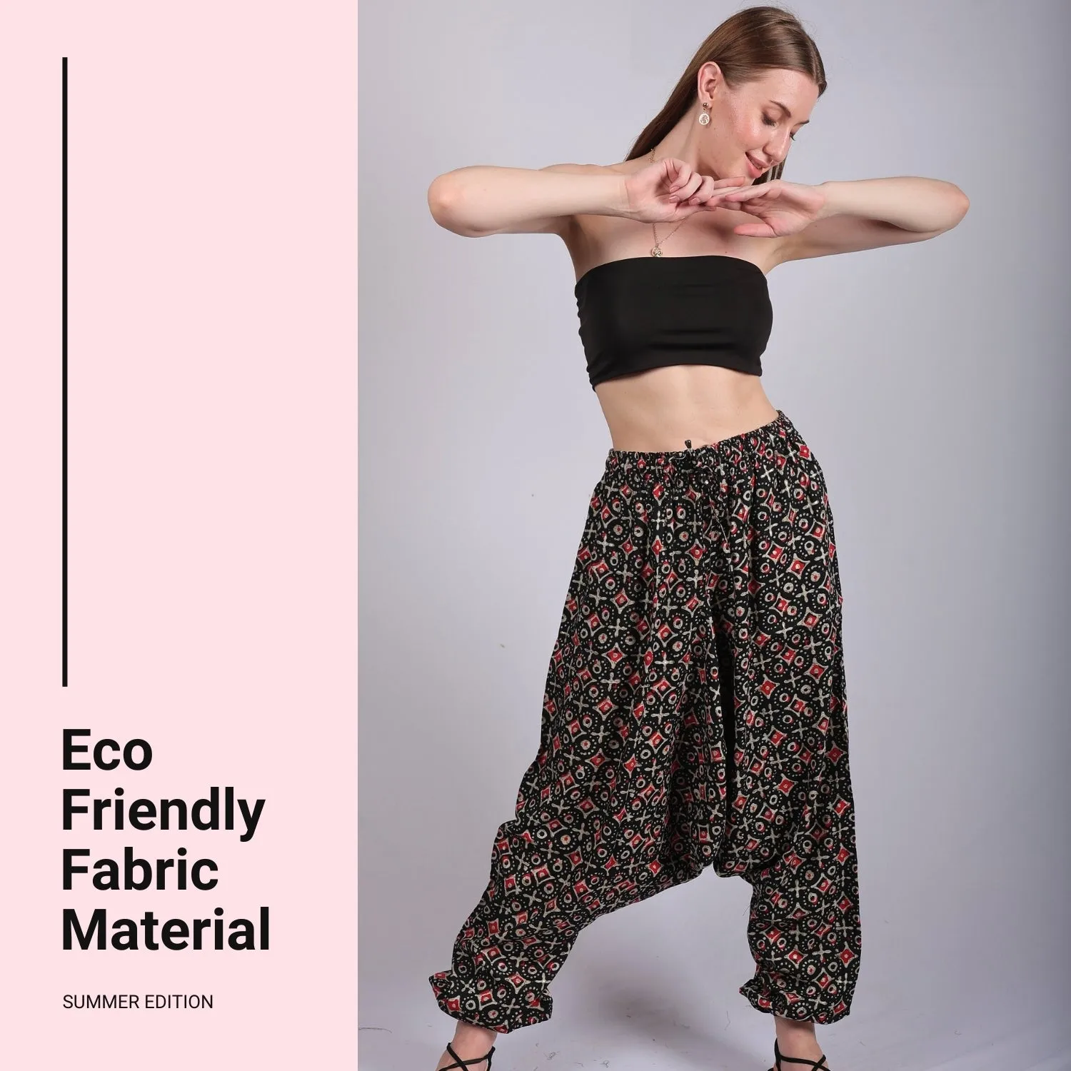 Women's Boho Harem Pants – Versatile & Beach Wear