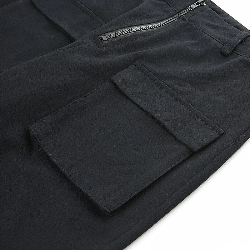 Women's Casual Spandex Loose High-Waist Joggers With Pockets